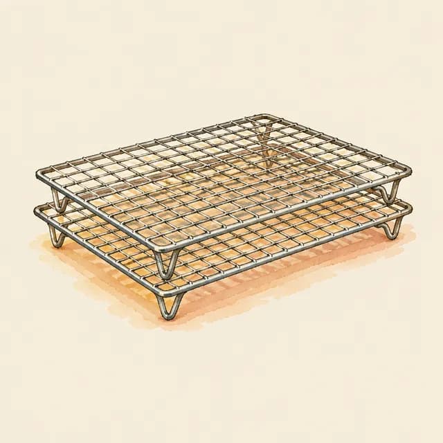 Illustration of Checkered Chef Stainless Cooling Racks, 2-pack