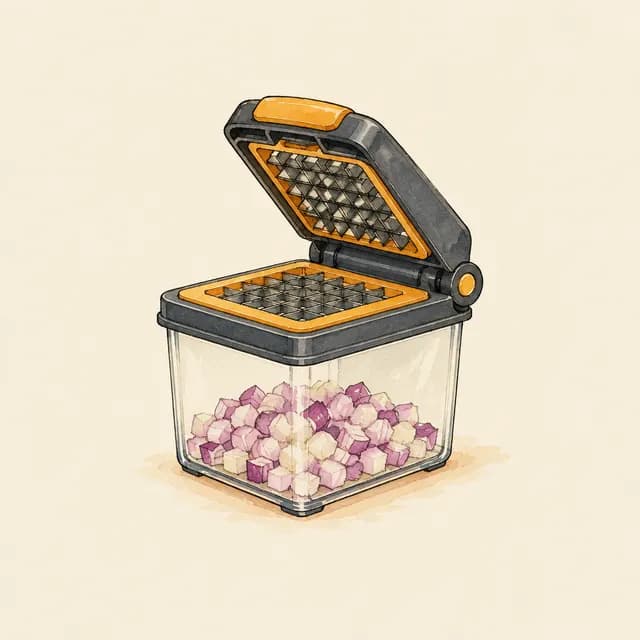 Illustration of Fullstar Mini Vegetable Chopper with Container