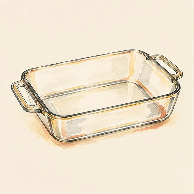 Illustration of Pyrex 9x13 Glass Baking Dish