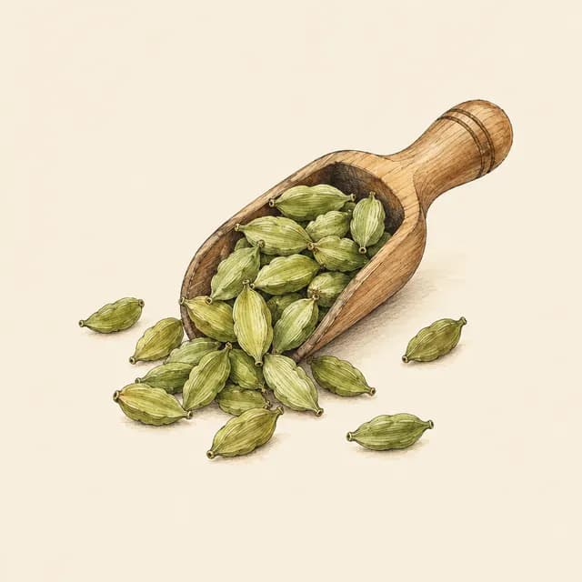 Illustration of Frontier Co-op Whole Green Cardamom Pods, 1 lb