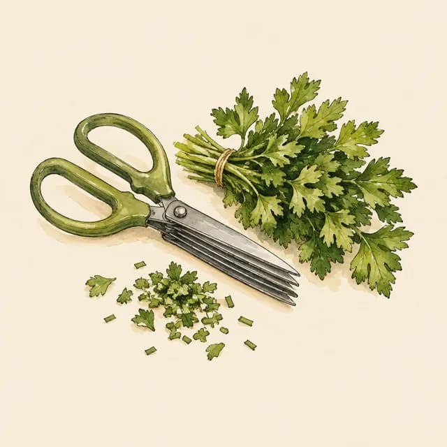 Illustration of Jenaluca 5-Blade Herb Scissors