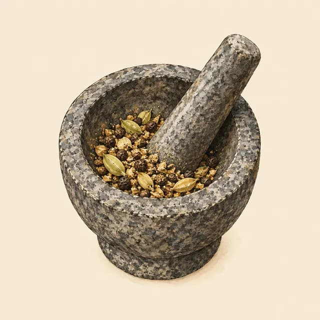 Illustration of ChefSofi Granite Mortar and Pestle