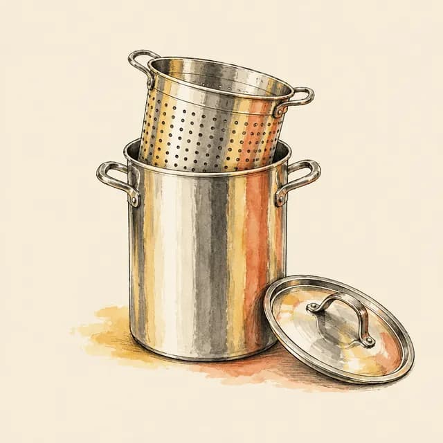 Illustration of Cuisinart 12-Qt Pasta Pot with Strainer Insert